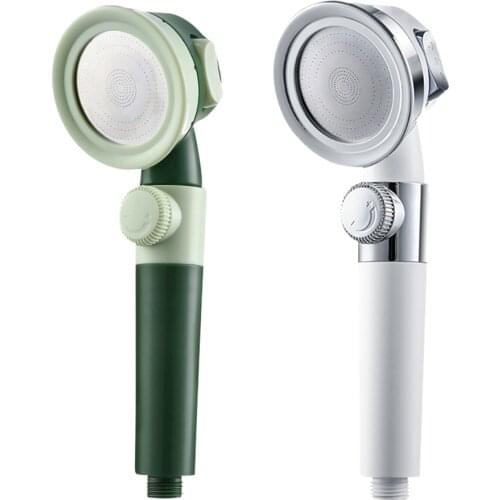 Pressurized Shower Head High Pressure Adjustable Bath Water Saving Showerhead Bathroom Rain Holder Hose Accessories Set Sprayer