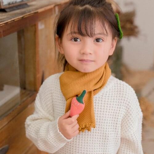 Seven&mami Autumn Winter Cotton Knitted Scarf with 3d Doll New Cotton Linen Scarf Solid Color baby winter scarf scarves