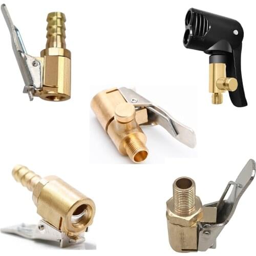 Different Types Car Tyre Wheel Tire Air Chuck Inflator Pump Valve Clip Clamp Connector Adapter Car Accessories For Compressor