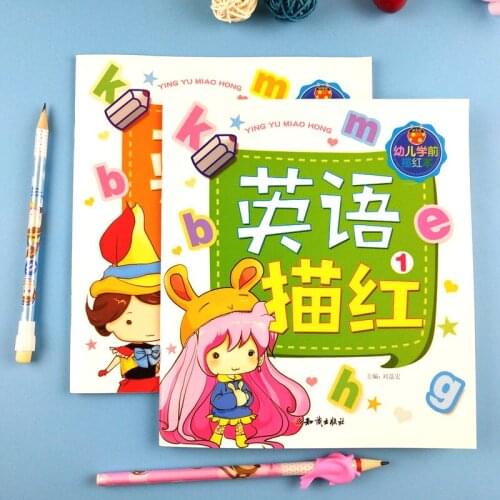 Exercises Children Preschool 26 Alphabet Writing English Calligraphy English Calligraphy 2Books Copybook for kid Practice Book