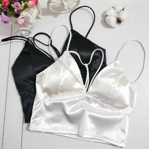Women Crop Top Casual Strap Vests Wrap Chest Underwear Padded Bra New Crop Top Party Club Bustier Bra Backless Bandage T-shirt