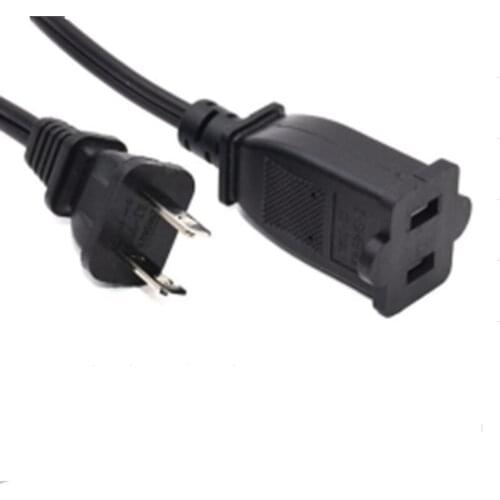 1M 2M USA male female Nema Power Adapter Cord USA Nema 5-15 Plug to 5-15R Socket Outlet Power Strip extension Cable Cord