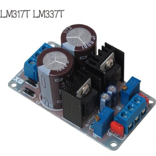1pcs LM317T LM337T positive negative dual power adjustable power supply board linear power supply module
