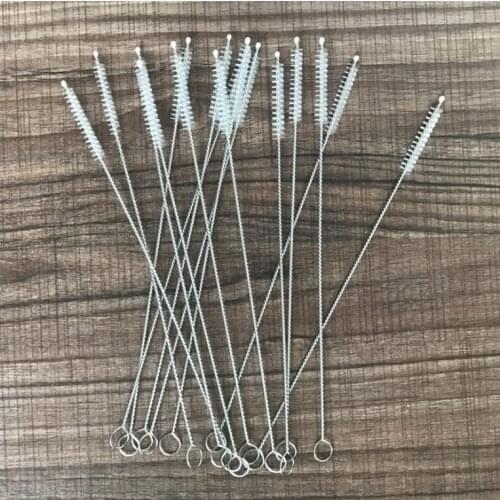 2000pcs 175mm 20mm 240mm Straw brush Baby Milk Bottle Drink Water Cup Straw Washing Brush Stainless Steel Cleaning Tool