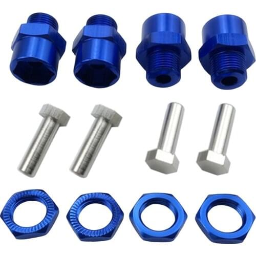 4 Pieces 12mm To 17mm Wheel Hex Hub Adapter Conversion For 1/10 RC Car