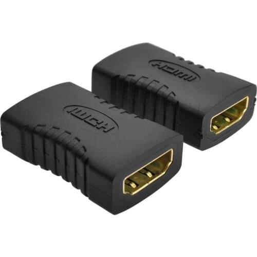 500pcs V1.4 HDMI Female to Female F/F Coupler Extender Adapter Plug for HDTV HDCP 1080P HDMI Cable Extension Connector Converter