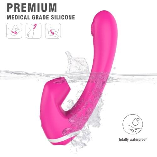 9 Speed Vagina Anal Pussy Vibrating Massager Suction Nipple Clit G-SPOT Sucker Dildo Vibrator Adult Sex Toy For Women Waterproof
