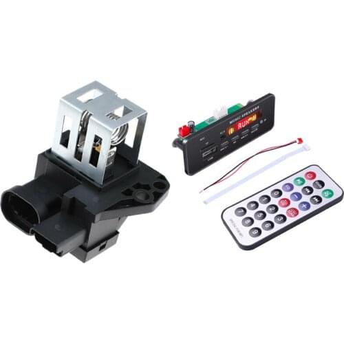 Wireless Bluetooth 5.0 MP3 Wma Decoder Board & Radiator Fan Motor Relay Resistor For Peugeot Citroen 1267J6 9662872380