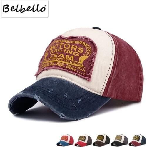 Belbello Spring summer Do old Subsidize A sunshade cap with holes Mens womens Personalities Affixed crown Baseball cap