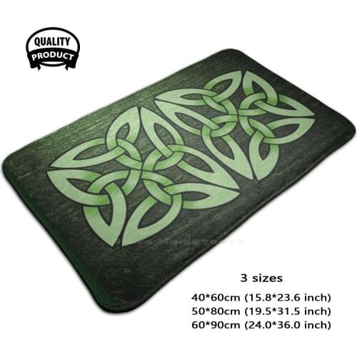 Knotwork Design By Jason Travis Ott 1 Soft Foot Pad Room Goods Rug Carpet Knot Knotwork Irish Green Scottish Norse Viking Lucky