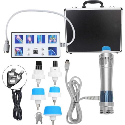 ED Pain Relief Massager Electromagnetic Extracorporeal Shock Waves Therapy US Plug 100-240V Fascia Gun