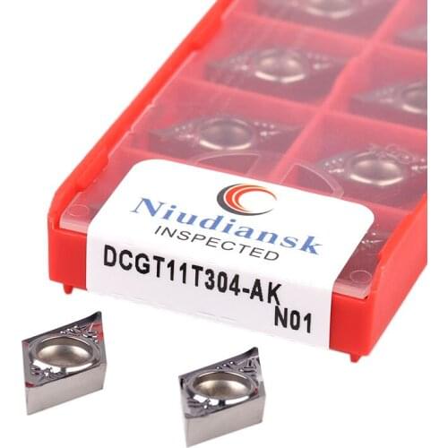 DCGT11T302-AK CNC Lathe Tools DCGT11T304-AK N01 Cutting Tools DCGT11T308-AK N01 Carbide Inserts Aluminum And Copper Turning Tool