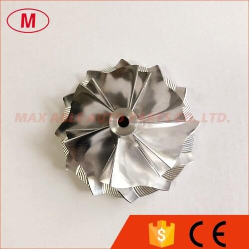 K04 54.20/66.56mm 6+6 blades turbo milling/aluminum 2618/billet compressor wheel