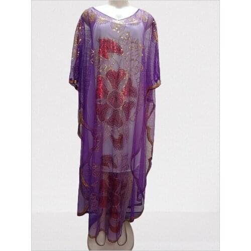 2 Piece Set Sequins African Dresses for Women Summer Clothes Long Maxi Dress with Inner African Clothes Women