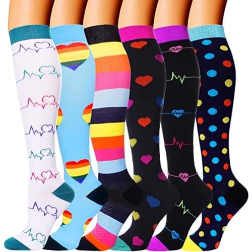 Compression Socks Running Men Women Outdoor Sports Graduated Pressure Stockings Best For Athletic Crossfit Flight Travel Nurses