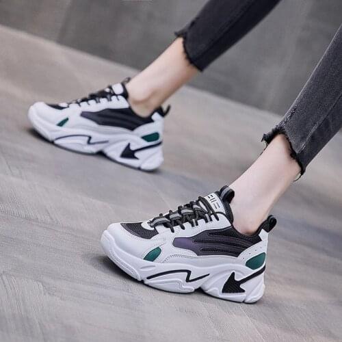 Spring Autumn Sneakers New Vulcanize Shoes Woman Sports Breathable Dad Casual Sneakers Zapatillas Mujer Zapatos Size 35-40