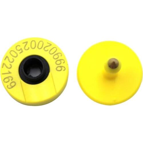 Farm animals identification livestock TPU cattle sheep ear tag round earrings rfid signage 100sets