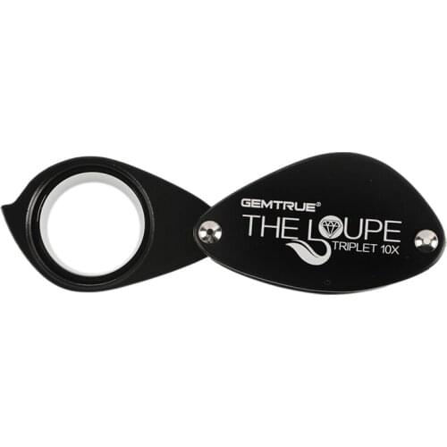 The Best Quality Triplet Diamond Loupe Larger Diameter 20.5mm Jewelry Magnifier 10X Gemstone Viewer