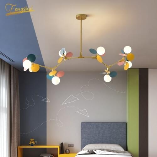 Modern Chandelier Lighting Home Decor Ceiling Chandelier Living Room Stair Chandeliers Kid Room Colour Kitchen Lightings Lustre