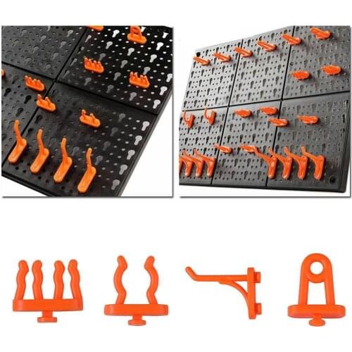 Multifunctional Storage Hook Plastic Safety Hanging Storage Tool Workshop Board Tool Hook J4E1 Hardware Storage Rack M5G7
