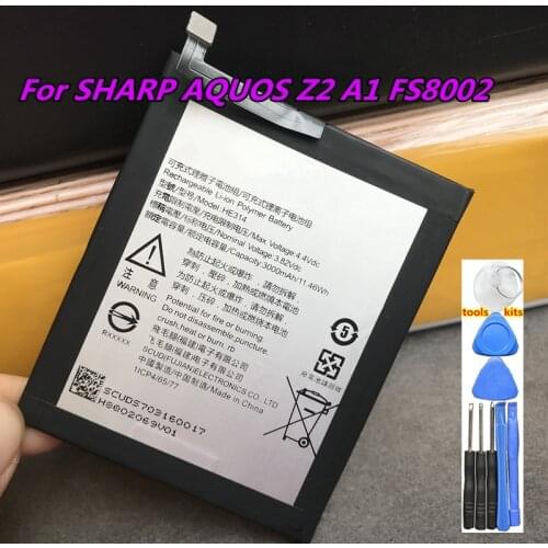 New Original HE314 Real 3000mAh Battery for SHARP AQUOS Z2 A1 FS8002 Batteries