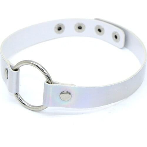 Punk Gothic Leather Choker Neck Necklace Round Heart Cross choker Necklaces Pendant Blue Party fashion jewelry choker necklace