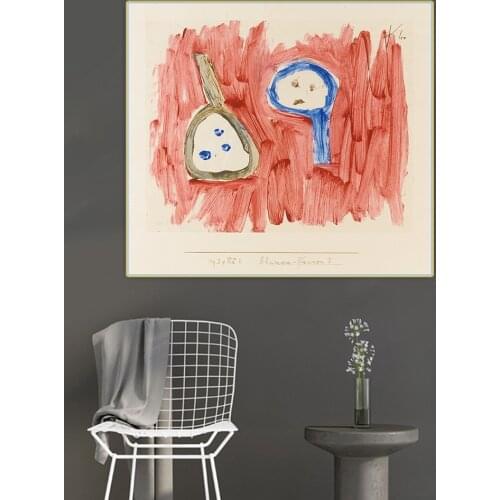 Paul Klee《Flower Pans I》Abstract Canvas Art Oil Painting Artwork Poster Picture Wall Hanging Decor Home Living Room Decoration