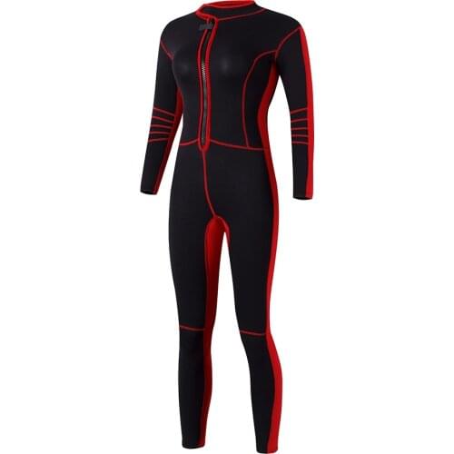 Full Body Cover Wetsuit Long Sleeves Dive Skin Suit for Women & Teens Black