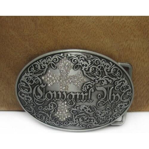 BuckleClub zinc alloy retro cowgirl up belt buckle western cross belt buckle FP-03406 jeans gift belt buckle