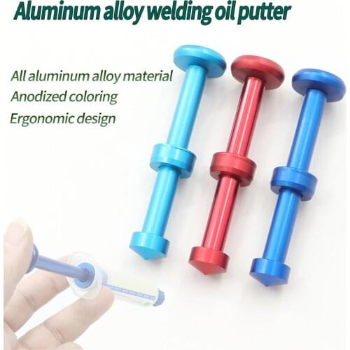 Aluminum alloy push rod, universal 10cc syringe flux booster rod, flux paste, welding treasure, welding oil accessories
