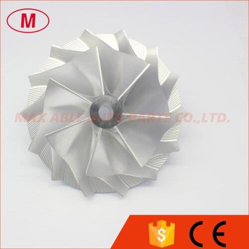 T76 72.20/102.35 7+7 blades Turbocharger Billet/milling/aluminum 2024 compressor wheel for racing