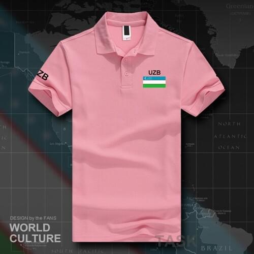 Uzbekistan Uzbekistani polo shirts men short sleeve white brands printed for country 2017 cotton nation team UZB O'zbekiston