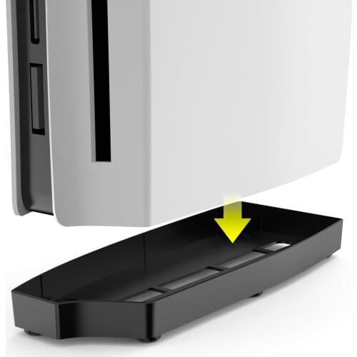 For PS5 Console Vertical Stand Anti-slip Stable ABS Plastic Base Bracket For PlayStation 5 Game Console Helps to dissipate heat