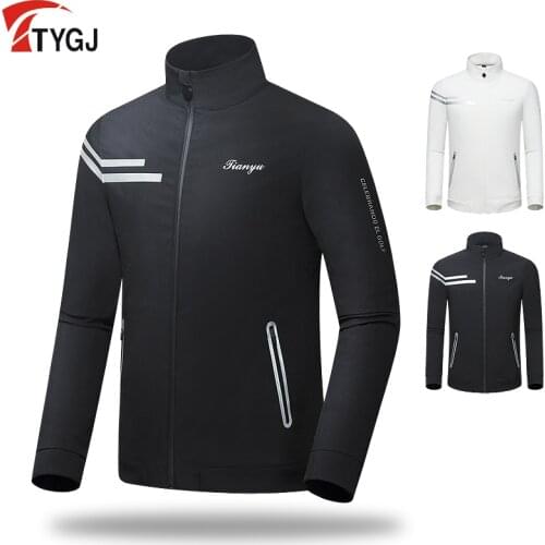 2019 Spring Autumn Golf Clothing Men Golf Jackets Waterproof Slim Windbreaker Coat For Male Windproof Sport Golf Sportwear