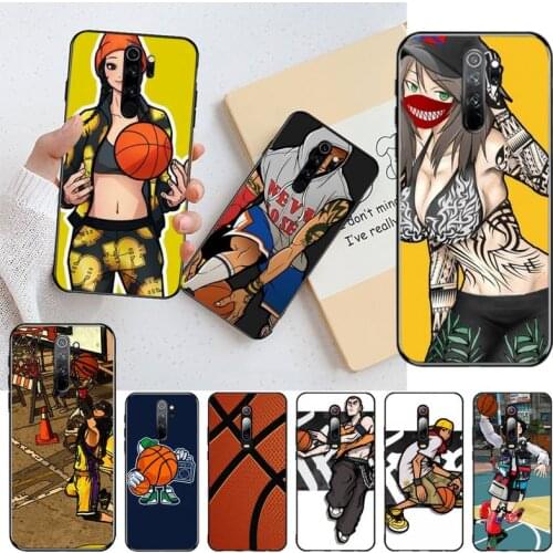 YJZFDYRM Cool Sports Street basketball Anime Custom Photo Soft Phone Case for Redmi 8A Note 9 8 8T 7 6 6A 5 Go Pro Redmi 9 K20