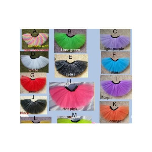 2013 Adult Colorful Rainbow 3Layer Tutu Skirt Women Free Shipping By Ems