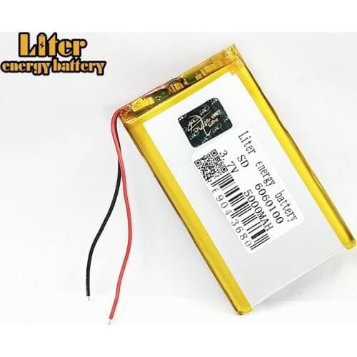 1/2/4x 5000mAh Li-polymer Rechargeable Batteries 3.7V 6060100 Lithium Polymer Battery For MP4 MP5 Tablet DVD MID Digital Product