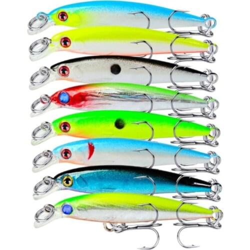 1pcs 2g 5cm Small Fishing Lure Lifelike Minnow Hard Baits 3D Eyes Crankbait Wobblers Carp Fishing Peaca Tackle 8 Colors