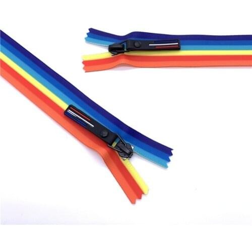 1Pcs 5# Rainbow Waterproof Nylon Invisible Zipper For Handmade Sewing Craft Garment Bags Decroation Accessories Suppliers
