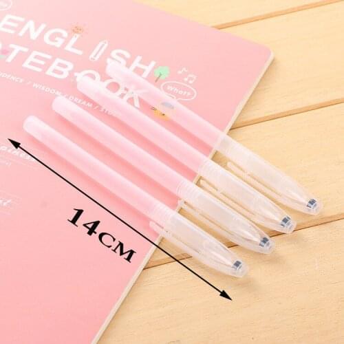 100 pcs factory direct transparent pen holder PP vanishing pen case normal neutral pen water pen universal empty rod accessories