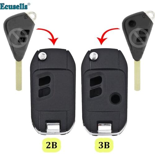 2/3 Buttons Modified Folding Flip Remote Key Case Shell Fob for Subaru Forester Impreza Legacy Outback Tribeca DAT17