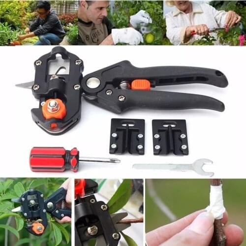 2 In 1 Professional Garden Grafting Pruning Pruner Cutting Pruning Shears Tools Anti-slip Grip With Grafting Tape For Fruit Tree
