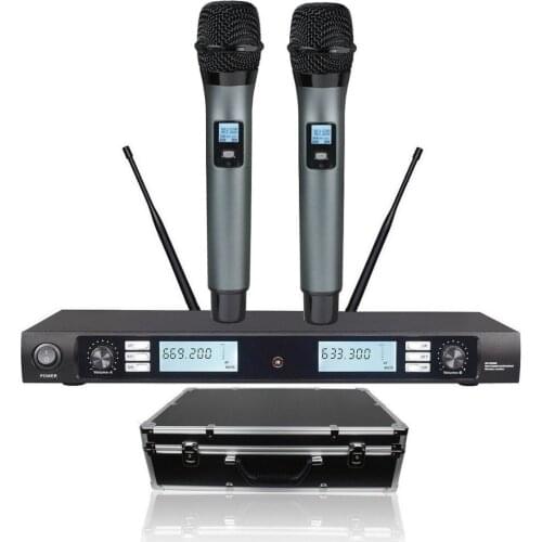Bolymic 200 Channels Professional Wireless Vocal Microphone Karaoke Handheld Microphones for karaoke teachers school speech KTV