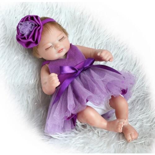 26cm Siliconel reborn dolls Realistic Lifelike Babies accompany Reborn Dolls Emulation Dolls play house toy Appease doll