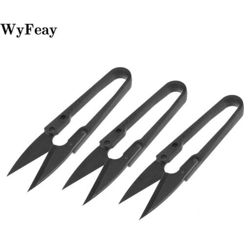 3 Pcs Thread Scissors U Sewing Clipper Beading Thread Cutter for Trimming Threads Stitch Supplies and Embroider fabric Scissors
