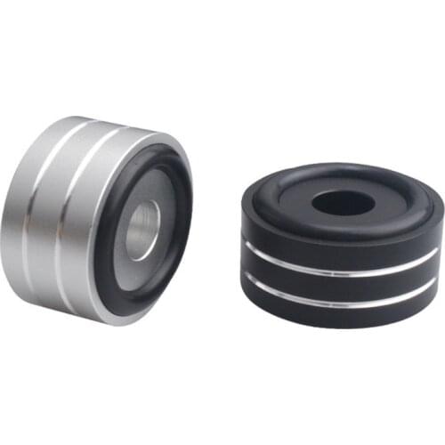 4PCS 40*20mm Machined Full Aluminum Amplifier Feet PC Chassis Speaker Cabinet Isolation Stand Base AMP DAC Turntable Pad