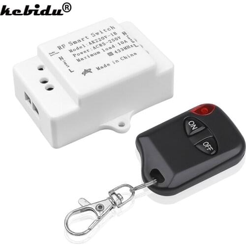 433MHz 220V Lamp Wireless Remote Control Switch ON/OFF 433 MHz 110V Remote Control Receiver Transmitter For Led Lights Bulb DIY