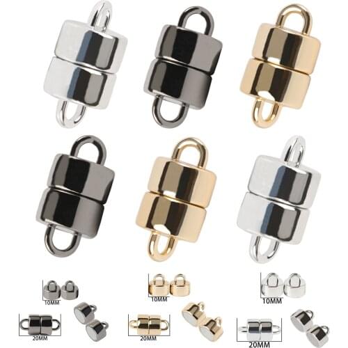 5 Sets Silver/Gold Color Stainless Steel Magnetic Clasps Connectors Handmade For Jewelry Making DIY Bracelets Necklaces Supplies