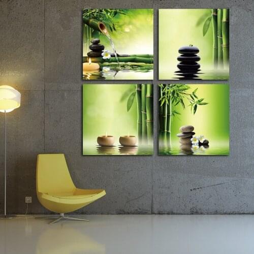Diy Diamond Painting Bamboo stone candle Full Diamond Embroidery Buddhist Decorative Painting For Living Room Y2275