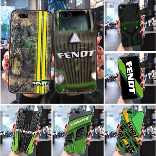 FENDT Tractor Phone case For Xiaomi Mi Max Note 3 A2 A3 8 9 9T 10 Lite Pro Ultra Frosted black 3D back trend hoesjes luxury